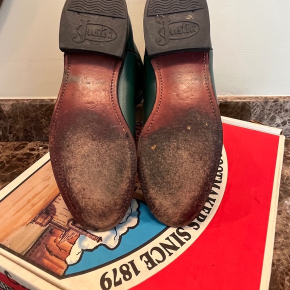 Justin Boots Forest Green - Picture 4 of 5